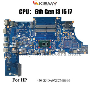 DA0X8CMB6E0 carte mère d'ordinateur portable pour HP ProBook 450 <span class=keywords><strong>G5</strong></span> <span class=keywords><strong>470</strong></span> <span class=keywords><strong>G5</strong></span> avec I3 I5 I7 CPU UMA DDR3 L23103-601 100% entièrement testé - Product Image 2