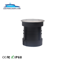 IP68 3000K Warmweiß SS 304 LED bis Hellblau 3W Boden einbau leuchte für Innenhof fußweg für Pool beleuchtung