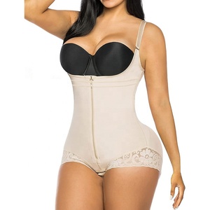 Body gainant sculptant ventre plat et rehausseur de fesses, sans couture, respirant, une pièce, avec fermeture éclair triangulaire, en Polyester/Spandex - Product Image 2