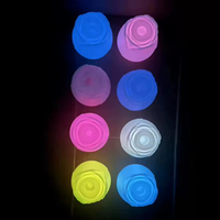 Vibrateur rose qui brille dans le noir, suceur clitoridien et suceur de tétons, stimulateur du clitoris, jouet sexuel lumineux pour femmes
