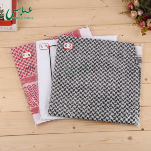 Écharpe carrée en polyester grande taille 55, rouge et <span class=keywords><strong>blanche</strong></span>, style arabe, Yashmagh musulman pour hommes, vente en gros - Product Image 5