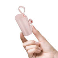 Batería Ligera de Polímero de Litio con Conector de Carga Integrado, Cable USB de Carga Rápida, Banco de Energía Portátil de 4500mAh, Soporte Móvil, Fuente de Alimentación