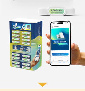 Estación de Alquiler de Baterías Portátiles Y2 Power NEO 8A de 8 Ranuras, Máquina de Baterías Portátiles Compartidas con Adhesivo de Marca y Código QR Retroiluminado - Product Image 5