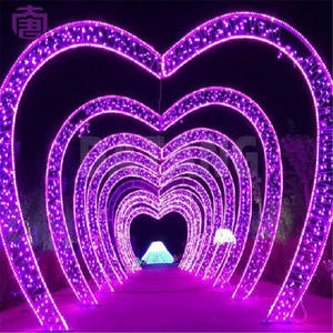 Décoration de Noël, Halloween et mariage : tunnel lumineux LED 3D moderne, grand format, extérieur, personnalisable, IP65, pour usage commercial. - Product Image 4