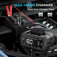 Chargeur de chariot de golf HTRC 36/48 volts, chargeur intelligent 36V/18A 48V/13A, certifié CE FCC ROHS, sortie 60V/13A, chargeur automatique pour moto