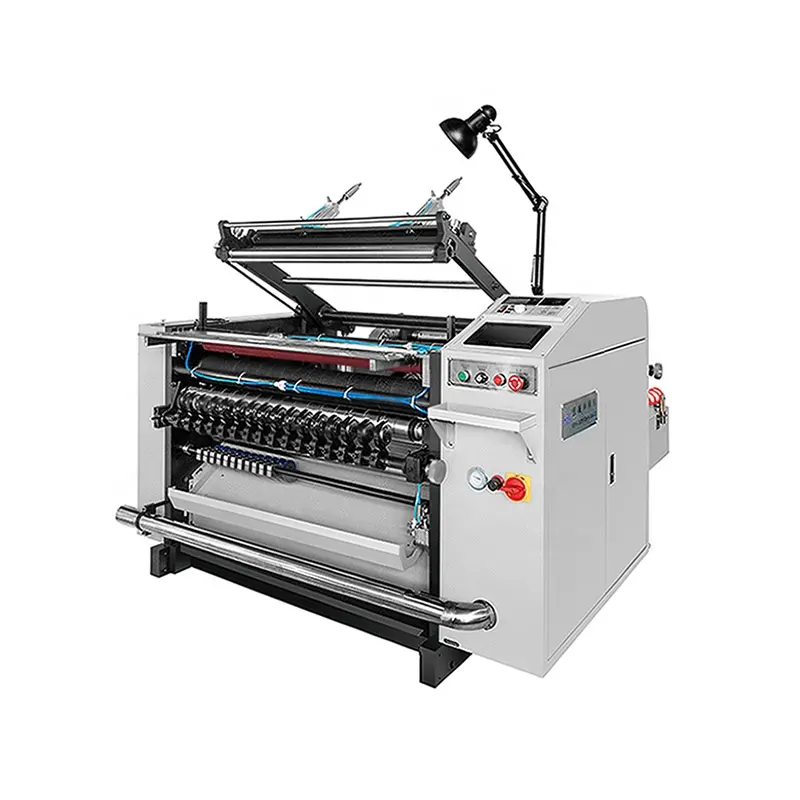 China Factory Automatic Paper Jumbo Roll Slitting and Rewinding Machine for ATM POS ECG Fax Cash Register Roll