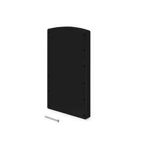 EMUCA 7085017 distanziatore laterale per appendiabiti appendiabiti in plastica nera flessibile resistente per bambini 2 pezzi Set per balcone - Product Image 1