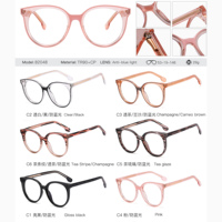 MS 82048 2022 Nouvelles lunettes pour femmes, plastique transparent, série de couleurs pour jeunes, anti-lumière bleue, monture de lunettes tendance