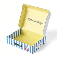 Boîtes d'expédition en carton ondulé écologiques et recyclables avec logo personnalisé, revêtement UV, lamination mate, doublure en éponge, emballage cadeau, gaufrage