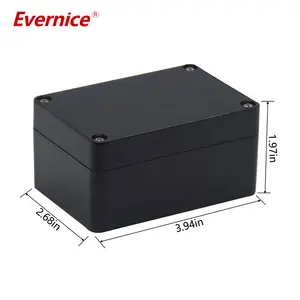 Waterproof black ABS plastic enclosure electronics enclosure junction box PCB enclosure 100*68*50mm