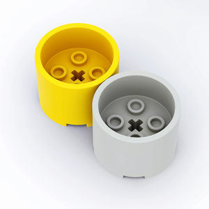 Ladrillo, Redondo 3X3X2 con Centro empotrado y agujero de eje 73111 Moc bloques de construcción bloques de diseño modelo juguetes de construcción - Product Image 2