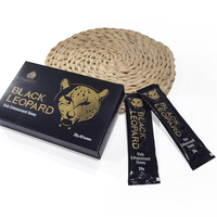 Miel para la Potencia Masculina Black Leopard, 20g X 10 Sobres, Líquido Oral Natural para Hombres, Gestión de Energía, Apoyo Inmunológico, Fibra Dietética