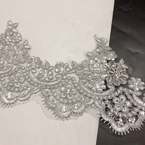 Đa Màu sắc hoa thêu dây lưới ren <span class=keywords><strong>TRIM</strong></span> với sequins lt2568b - Product Image 5