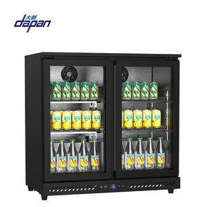 Groothandel Compacte Commerciële Bierkoelkast voor aanrecht, onderkast, 2 glazen deuren, <span class=keywords><strong>retro</strong></span> bierkoelkast - Product Image 4