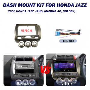 Marco de radio para coche compatible con HONDA JAZZ, kits de panel de salpicadero, marco de salpicadero, marco para Android para coche, marco para radio de coche - Product Image 4