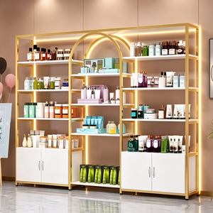 Nordic Minimalist Beauty Salon Nail Glue Shop Shelf Floor Multi-layer Skin Care Cosmetics Storage Shelf Display Cabinet Shelf - Product Image 5