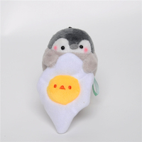Oreiller de poupée extrêmement doux pour bébé mignon personnalisé de Noël marron pingouin en peluche