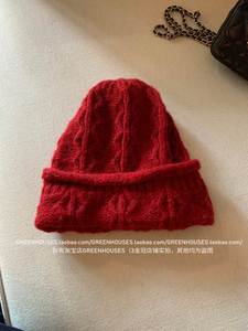 Gorro de Punto Hecho a Mano, Estilo Invernal, Nuevo, Grueso, de Lana, para Mujer, Adelgazante, con Orejeras, Cálido, de Pelo Sintético - Product Image 6