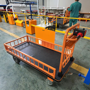 Mini chariot plat électrique industriel à plate-forme à quatre roues de <span class=keywords><strong>transporteur</strong></span> de voiture plat acier inoxydable capacité de charge de 500kg pour - Product Image 2