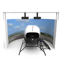 Simulateur de vol d'hélicoptère professionnel Robinson R22 R44