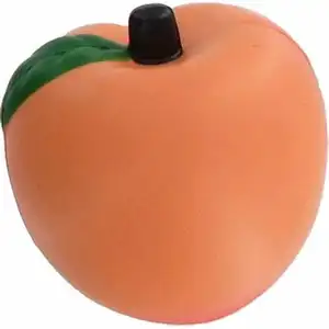 ลูกบอลบีบคลายเครียดรูปลูกพีชที่นวดตัวน่ารักสำหรับลูกพีช