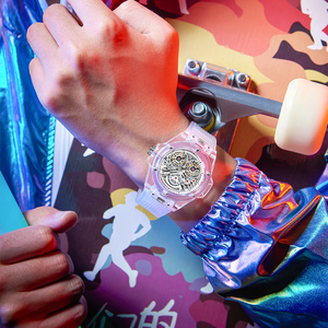 <span class=keywords><strong>Orologio</strong></span> Meccanico Sportivo di Lusso ONOLA 3835 da Uomo, Automatico <span class=keywords><strong>Bianco</strong></span>, Cinturino in Gomma, <span class=keywords><strong>Quadrante</strong></span> in Vetro, Resistente all'Acqua - Product Image 2