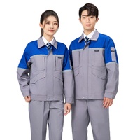 Vêtements de travail industriels personnalisables à haute visibilité, à manches longues, avec bandes réfléchissantes, anti-salissures