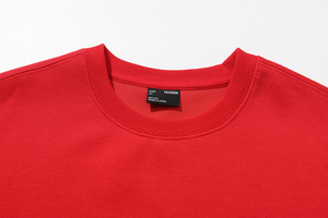 Jersey transpirable de mezcla de algodón básico unisex, Sudadera estampada con cuello redondo y hombros caídos, manga larga, Otoño/Invierno, Primavera - Product Image 3