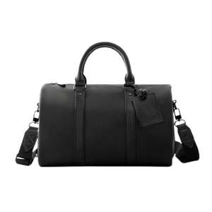 Tracolla in vera pelle da uomo con tracolla personalizzata in tinta unita borsone da viaggio per Weekend da viaggio borsa a tracolla per uomo donna - Product Image 2