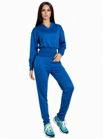 Ensembles d'Hiver Personnalisés avec LOGO pour Femmes : Survêtement de Sport et Fitness Comprenant un Hoodie à Cordon et un Pantalon Large en Tricot