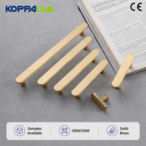 Koppalive or placard tiroir poignées pour armoire <span class=keywords><strong>porte</strong></span> noir tirer en laiton brossé <span class=keywords><strong>poignée</strong></span> <span class=keywords><strong>de</strong></span> <span class=keywords><strong>cuisine</strong></span> - Product Image 1
