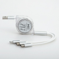 Anpassbares Logo USB-Datenkabel Bedrucktes Marken-Handy-Ladekabel Sync-Datenkabel Werbegeschenk Individuelles Datenkabel 3-in-1