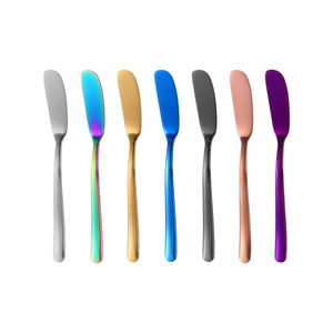 Cuchillo para Mantequilla French Moonlight, el Más Vendido, de Acero Inoxidable con Recubrimiento PVD, para Servir Comida Occidental, Mermelada y <span class=keywords><strong>Queso</strong></span> - Product Image 5