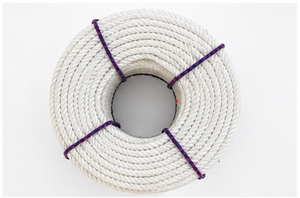 Cordon en polyester blanc de qualité supérieure, construction torsadée, fibre haute ténacité, robuste, léger et durable pour usage extérieur et maritime - Product Image 3