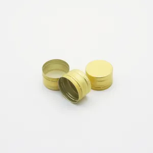 Customized Golden Color Aluminium Caps For Glass Bottles