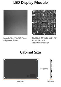 Écran LED COB intérieur UHLED, panneau mural vidéo Micro LED P0.78 P0.93 P1.25 P1.56 P1.875 pour centre de contrôle et salle de réunion - Product Image 2