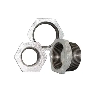 Fire Fighting FM UL Listed Malleable Iron Pipe Fittings GI Hex Bushing
