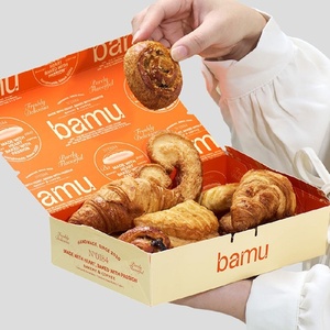 Cajas de Embalaje de Alimentos de Cartón Blanco Planas, Ecológicas y de Lujo Personalizadas para <span class=keywords><strong>Sushi</strong></span>, Donuts, Pasteles, Galletas, Tartas de Huevo - Product Image 3