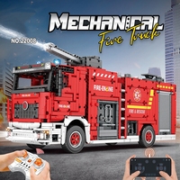 STEM Elektronik Yapım Oyuncağı Yağmurlama İtfaiye Aracı Montajlı Model Yapı Taşları 1:72 Ölçekli 5-7 Yaş ve 6+ BLOCKMOC
