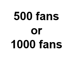 500 fans or 1000 fans