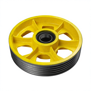 Roue de guidage de poulie de câble d'ascenseur, roues de contrepoids supérieures et inférieures, 330 420*6*8, fabriqué en Chine pour les pièces d'ascenseur TONEL - Product Image 1