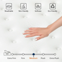 8 pouces bien dormir pas cher matelas compressé matelas de lit hybride orthopédique poche matelas à ressorts roi reine Double