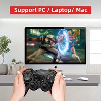 Pengontrol Game Nirkabel Gyro Axis Turbo Dual Vibration untuk Konsol Switch/PC/PS3