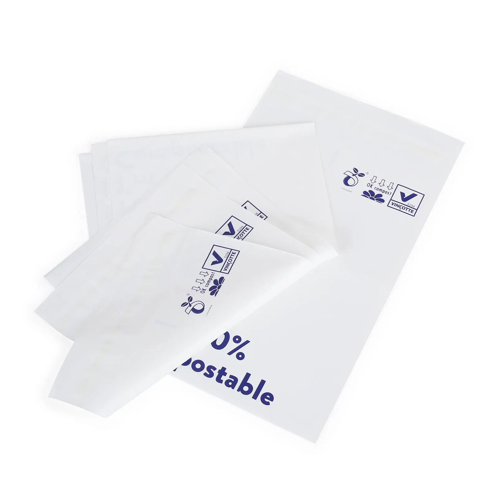 Sustainable PLA PBAT Compostable Mailing Packaging Matte Nude Biodegradable Small Mailer Bag