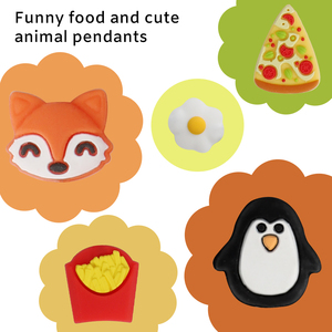 Mauvais œil acrylique perle perle téléphone chaîne sangle <span class=keywords><strong>pingouin</strong></span> renard <span class=keywords><strong>Pizza</strong></span> personnalisé dessin animé pédant mignon téléphone charme pour coque de téléphone décoration - Product Image 4