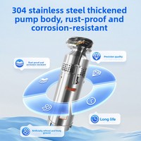 Pompes de fontaine submersibles électriques QSP en acier inoxydable 304, 380V, 7,5 CV, OEM, haute pression, haut débit, pour aménagement paysager et rocaille