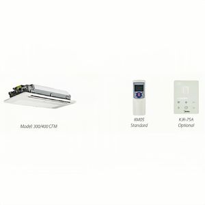 Midea chauffage refroidissement Ac <span class=keywords><strong>pas</strong></span> <span class=keywords><strong>cher</strong></span> système de cvc plafond climatiseur central climatisation unidirectionnel Cassette ventilateur bobine unité - Product Image 3
