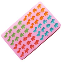 Moules à dinosaures en silicone à 48 trous sans BPA en forme de dinosaure