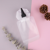 Sac d'emballage en plastique mat avec capuchon de disque, pochette de bec pour cosmétique
