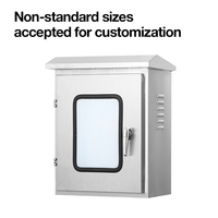 Boîtier de commande de distribution électrique étanche en acier inoxydable pour l'extérieur personnalisé Equipement électrique multifonction étanche à la pluie